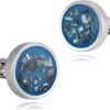 Ensemble Collier Et Manchette Banemi, Boutons De Manchette Ensemble Bleu En Acier Inoxydable Rond Puzzle Ensembles Pour Dîner De Noël 1.8X1.8CM 1 Ensemble Collier Et Manchette Banemi, Boutons De Manchette Ensemble Bleu En Acier Inoxydable Rond Puzzle Ensembles Pour Dîner De Noël 1.8X1.8CM -Rose Magasin 61ZmP95m oL. AC UL1500