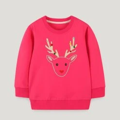 Hatop Bébé Enfant Garçons Filles Coton Crewneck Sweat De Noël Vêtements Couleur Pack -Rose Magasin 61cEu8HbbFL. AC UL1500