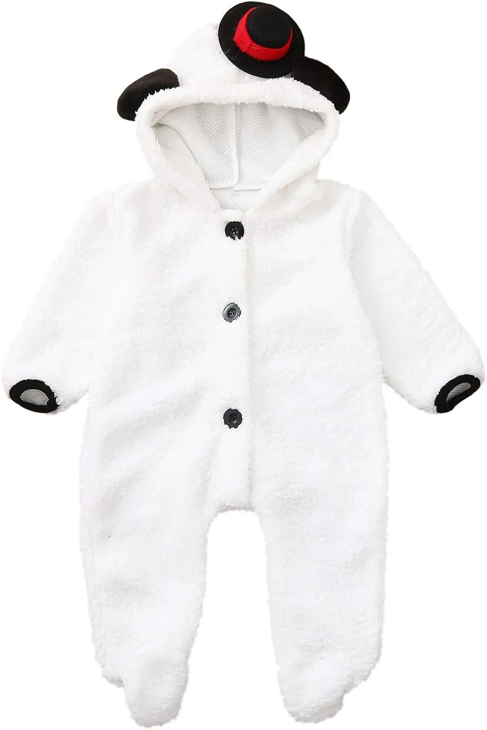 Linge Bébé Vêtements Enfant Bébé Garçons Filles Noël Bonhomme De Neige Polaire Chaud Outwear Combinaison Romper Bébé Pantalon Romper 6 Linge Bébé Vêtements Enfant Bébé Garçons Filles Noël Bonhomme De Neige Polaire Chaud Outwear Combinaison Romper Bébé Pantalon Romper – Image 4