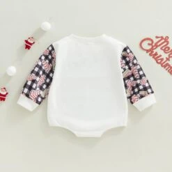 Infantile Costume Romper Noël Infantile Bébé Nouveau-né Garçons Filles Lettre Bande Dessinée À Manches Longues Romper Bodysuit De Noël Outfit (Noir, 12-18 Mois) -Rose Magasin 61eDKXB2klL. AC SL1500