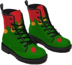 Ipodry Noël Bottes Femmes Hommes Dentelle-Up Boot Faux En Cuir Combat Travail Bottes Cadeaux Pour Elle,him -Rose Magasin 61eeV5JxvL. AC UL1500