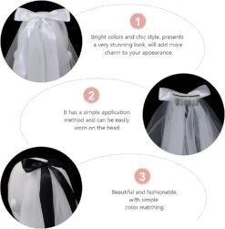 Toddmomy Pour Filles Photographie Dangle Fille Décor Élégant Avec Dentelle Entendre Halloween Bowknot Clip Grand Peigne Mariée Coiffure Accessoire Enfant Voile Noël Fête De Noël Noël -Rose Magasin 61fLSozpGL. AC SL1500