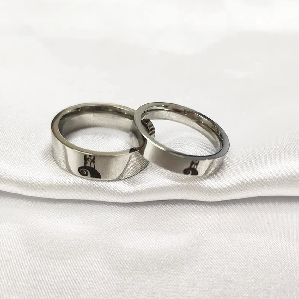 Sa Promesse Sally Her Jack Couple Correspondance Bague Argent Acier Inoxydable Engagement Marques De Déclaration De Mariage Mode Moonlit Confession Cadeaux Pour Boyfriend Girlfeiend Anniversaire Saint Valentin Anniversaire Cauchemar Avant Noël Bijoux 7 Sa Promesse Sally Her Jack Couple Correspondance Bague Argent Acier Inoxydable Engagement Marques De Déclaration De Mariage Mode Moonlit Confession Cadeaux Pour Boyfriend Girlfeiend Anniversaire Saint Valentin Anniversaire Cauchemar Avant Noël Bijoux – Image 5