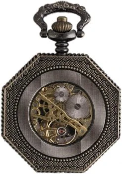 Montre De Poche POPETPOP Avec Montre De Poche Mécanique à Montre Rétro Personnalisée En Chaîne Montre Creuse Pour Cadeaux De Noël - Couleur Bronze -Rose Magasin 61itr6tYfCL. AC UL1005