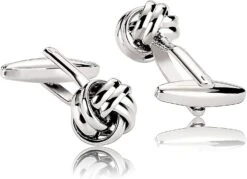 Banemi 2022 Boutons De Manchette, Boutons De Manchette Sur Boutons En Acier Inoxydable Fleur Ensembles Pour Dîner De Noël 1.3X1.3CM