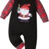 NLGToy Bébé Garçon Linge Romper Enfant Enfants Filles Garçons Infantile Mignon De Noël Cartoon Vieil Homme Imprime Romper Combinaison (Noir, 6-9 Mois) -Rose Magasin 61kfnILpp1L. AC SL1500