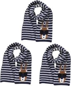 NOLITOY 3 Pcs Dessins Animés écharpe écharpe Châle Hiver Écharpe écharpe Chaude Hiver Tricot Foulards Enfant Noël