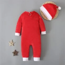 Garçons Vêtements Pour Automne Xmas Polaire Infantile Costumes Garçons Filles Romper Tenues Combinaison Bébé Chapeau De Noël -Rose Magasin 61lLAlxaofL. AC UL1500