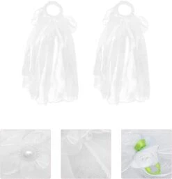 KESYOO 2pcs Veil Flower Headpieces Bandeaux Avec Voile Guirlandes Cheveux Accessoires Ornements De Noël -Rose Magasin 61lNfyvhZpS. AC SL1500