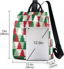 ALAZA Arbre De Noël Coloré Géométrique Sac À Dos Sac à Main Pour Femmes Anti Theft Mode Back Pack Sac à Bandoulière -Rose Magasin 61pFT2bNdzL. AC SL1500