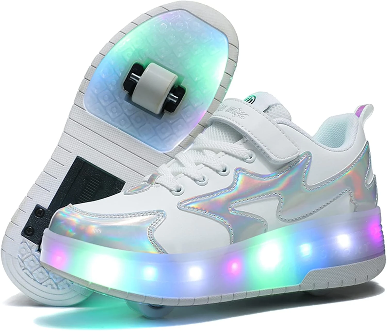 BFOEL Kids Roller Skates Chaussures Lumineuses Avec Double Roue Chaussures LED USB Chargement Roller Sneakers Pour Filles Garçons Anniversaire Noël Jour Meilleur Cadeau 3 BFOEL Kids Roller Skates Chaussures Lumineuses Avec Double Roue Chaussures LED USB Chargement Roller Sneakers Pour Filles Garçons Anniversaire Noël Jour Meilleur Cadeau