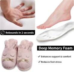 Caramella Bubble Kids Bunny Plush Chaussons Pour Filles Garçons: Cadeaux De Noël Mignon Chaud Puzzy Animal House Chaussures -Toddler Fluffy Indoor Bedroom Chaussons -Rose Magasin 61qQl6OcBrL. AC UL1200