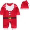 Bébé Neutre Vêtements Nouveau-né Bébé Fille Garçon De Noël Tenues Santa Bébé Romper Manches Longues Rompers Pour Bébé -Rose Magasin 61rc44Ra AL. AC UL1500