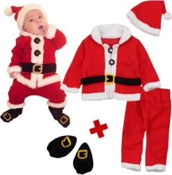 NLGToy Romper Pour Bébé Filles Enfant Bébé Garçons Filles Noël Santa Polaire Chaud Outwear Cosplay Set Garçons Snap Up Rompers -Rose Magasin 61uaEnXzTsL. AC UL1500