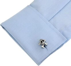 Banemi Boutons De Manchette Groomsmen Cadeau, Argent Manchette Liens Crâne Ensembles Pour Dîner De Noël 1.9X1.9CM -Rose Magasin 61um6s0A6GL. AC UL1500