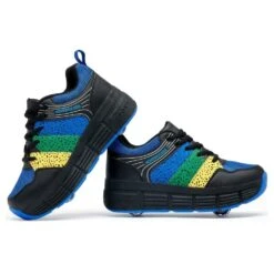 HOVERKICKES Chaussures à Rouleaux Pour Enfants Baskets Avec Roues - Chaussures Unisexes Pour Enfants Chaussure à Talons Roulants - Premium Sport Roller Skate Sneaker Pour Garçons Filles Anniversaire De Noël Enfants Afficher Le Cadeau