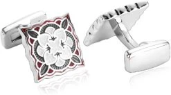 Banemi Boutons De Manchette Pour T, Boutons De Manchette Smoking Ensembles Carrés En Acier Inoxydable Pour Dîner De Noël 1.7X1.7CM