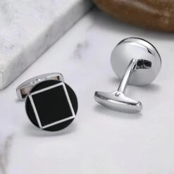 Banemi Tuxedo Studs And Cufflinks Set, Noir Cufflink Shirt En Acier Rond Motif Carré Ensembles Pour Dîner De Noël 1.8X1.8CM 9 Banemi Tuxedo Studs And Cufflinks Set, Noir Cufflink Shirt En Acier Rond Motif Carré Ensembles Pour Dîner De Noël 1.8X1.8CM -Rose Magasin 61wVzRh2GL. AC UL1500