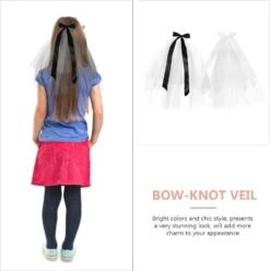 Toddmomy Pour Filles Photographie Dangle Fille Décor Élégant Avec Dentelle Entendre Halloween Bowknot Clip Grand Peigne Mariée Coiffure Accessoire Enfant Voile Noël Fête De Noël Noël -Rose Magasin 61y tGaugVL. AC SL1500