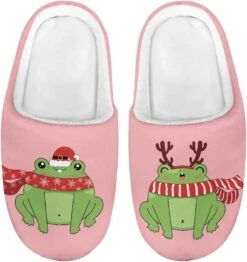 Xpyiqun Chaussons De Noël Enfants Maison Chaussures Taille 9-14.5 Home Slipper Fuzzy Chaud Hiver Chaussure