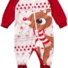 NLGToy Bébé Garçon Tenues Tenues Combinaison Infantile Fille Romper Xmas Bébé Garçon De Noël Cerf Garçons Romper & Combinaison (Rouge, 12-18 Mois) -Rose Magasin 61z IeyZzKL. AC SL1024