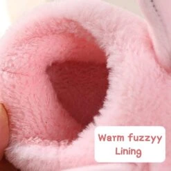 Knemksplanet Garçons Filles Chaussures De Noël Enfants Hiver Cartoon Elk Bunny Chaussons Chaud Fuzzy House Chaussons Non-Slip Intérieur Extérieur -Rose Magasin 61zPjGOTvCL. AC UL1000