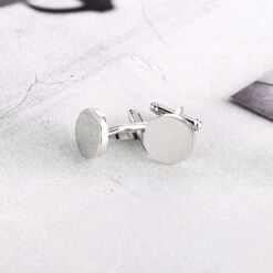 Banemi Boutons De Manchette Pour Papa De Fille, Boutons De Manchette Argent En Acier Inoxydable Ensembles Ronds Pour Dîner De Noël 1.6X1.6CM -Rose Magasin 71 G88GiB2L. AC UL1500