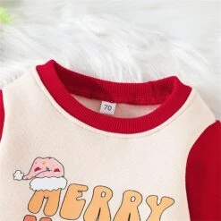 Sfdgfhyf Enfants Parti Vêtements Nouveau-né Bébé Garçons Filles Noël Romper À Manches Longues Lettre Imprimé Sweat -Rose Magasin 71 hMW4 P8L. AC UL1500