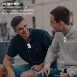 Collier Homme CaleesLLC Nous Les Combattrons Ensemble, à Mon Frère Collier Chien Militaire Tag Pendentif Noël Anniversaire Fête, Lot De 3 -Rose Magasin 71 rb9LnhL. AC UL1500