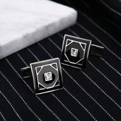 Banemi Chemise Boutons De Manchette, Noir Boutons De Manchette Chemise En Acier Inoxydable Carré Rhombique Ensembles Pour Dîner De Noël 1.8X1.8CM -Rose Magasin 710sOgeTozL. AC UL1500