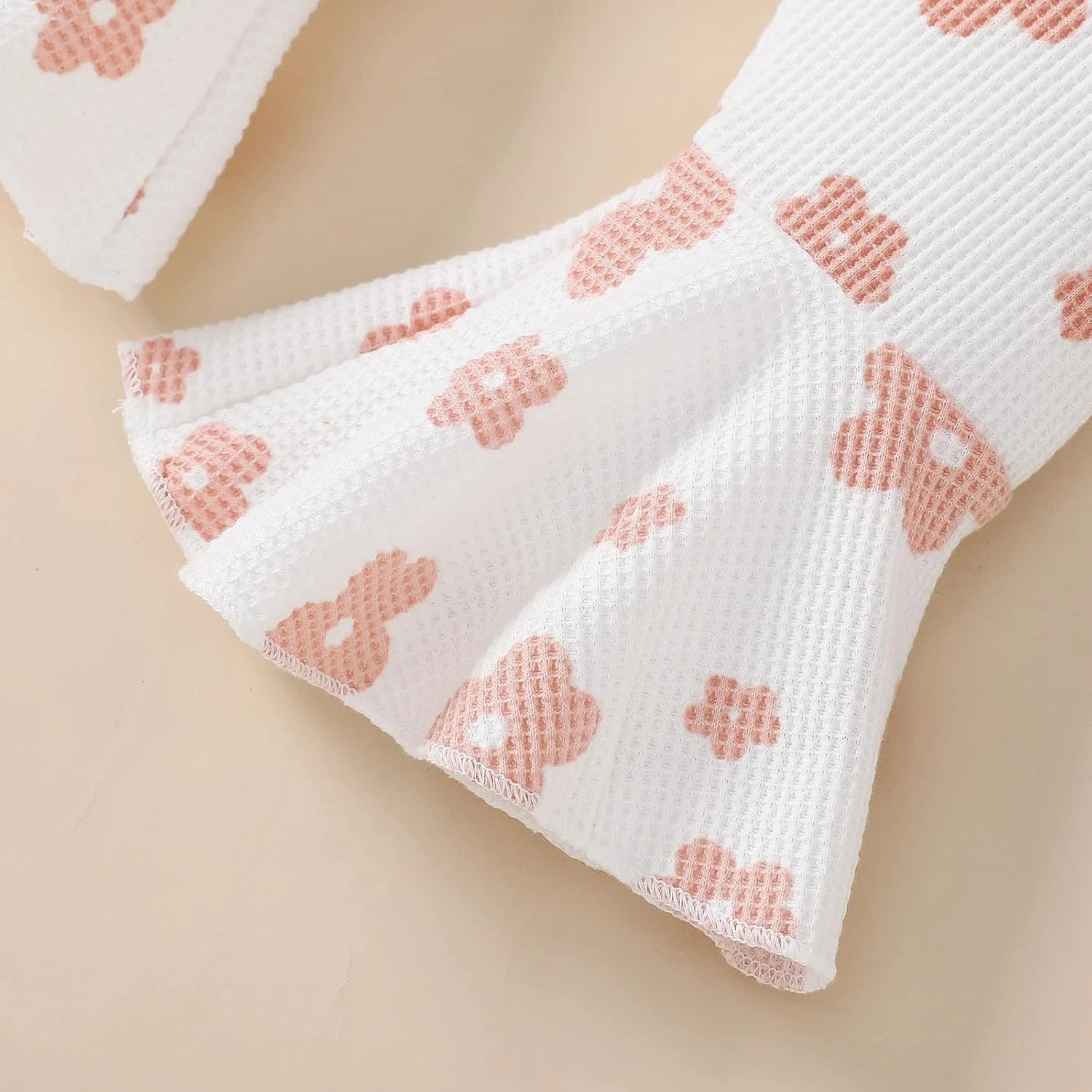 Bébé Noël Bandeau Infantile Filles Sans Manches Romper Bodysuit Floral Prints Bell Bottoms Pantalon (WH1, 12-18 Mois) 3 Bébé Noël Bandeau Infantile Filles Sans Manches Romper Bodysuit Floral Prints Bell Bottoms Pantalon (WH1, 12-18 Mois) – Image 2