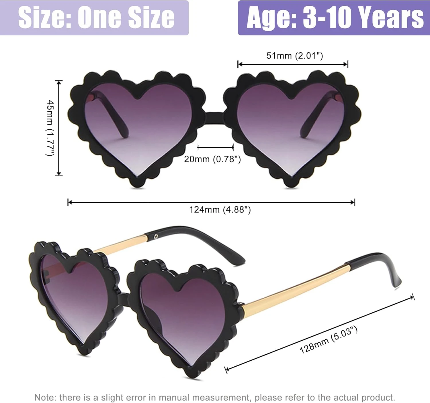 UTTPLL Enfants Fille Coeur En Forme Lunettes De Soleil Halloween Noël Parti Lunettes Pour Photographie Extérieur Plage UV 400 Protection 7 UTTPLL Enfants Fille Coeur En Forme Lunettes De Soleil Halloween Noël Parti Lunettes Pour Photographie Extérieur Plage UV 400 Protection – Image 5