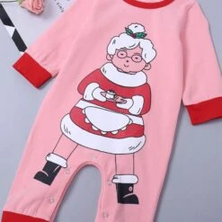 Automne Vêtements Pour Bébé Garçon Nouveau-né Infantile Bébé Garçons Filles Coton Imprimé Automne Noël À Manches Longues Romper Combinaison Vêtements (A, 12-18 Mois) -Rose Magasin 712E9adEVEL. AC SL1500
