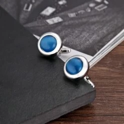 Banemi Boutons De Manchette Chemise Blanche, Argent 80S Collier En Acier Inoxydable Ronds Ensembles Pour Dîner De Noël 1.8X1.8CM -Rose Magasin 713yJVFbdKL. AC UL1500