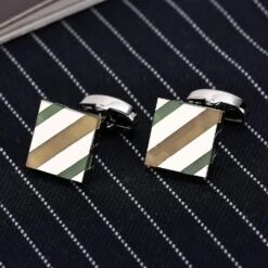 Banemi Boutons De Manchette Groomsmen Cadeau, Boutons De Manchette Pour Enfants En Acier Inoxydable Carré Stripe Ensembles Pour Dîner De Noël 1.5X1.5CM -Rose Magasin 714KUQgzkqL. AC UL1500