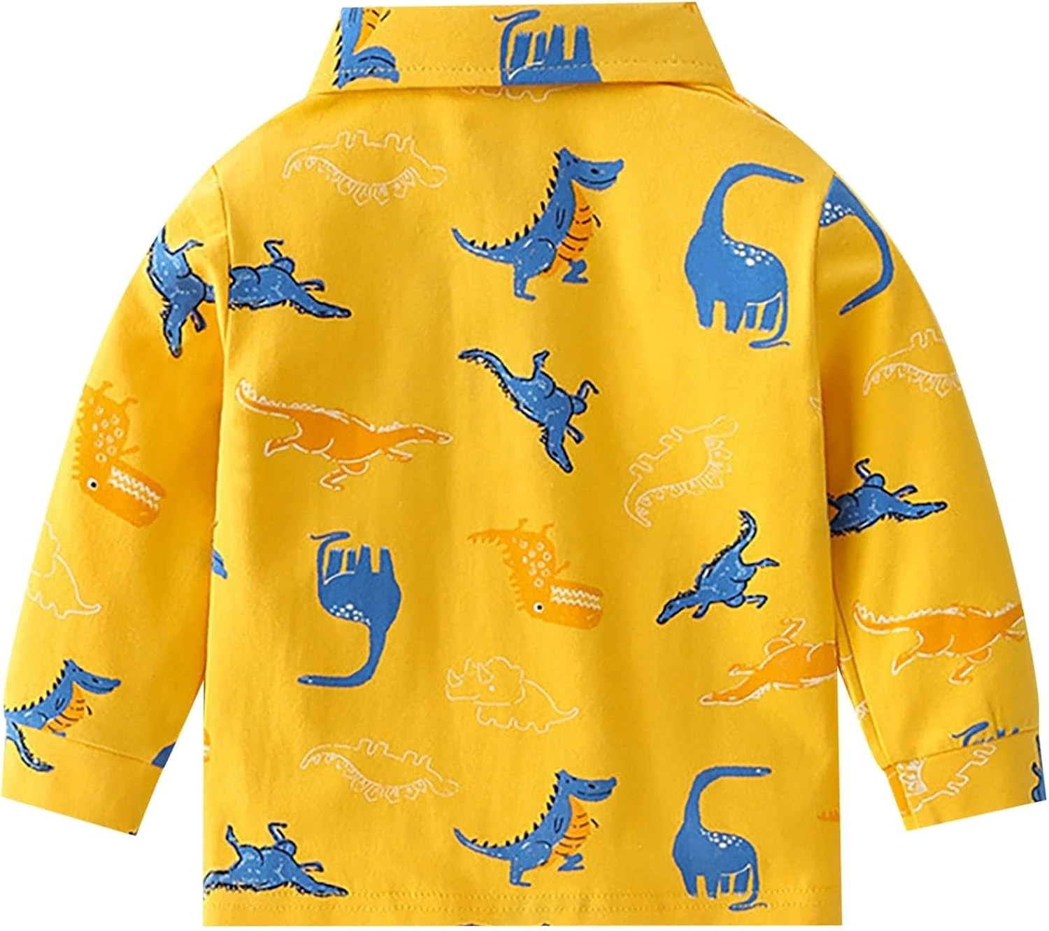 Bébé De Noël Blouse Enfant Garçons Dinosaure Imprimer Lapel À Manches Longues Pullover Chemise Automne Tops École Tenues Quotidiennes 5 Bébé De Noël Blouse Enfant Garçons Dinosaure Imprimer Lapel À Manches Longues Pullover Chemise Automne Tops École Tenues Quotidiennes – Image 3