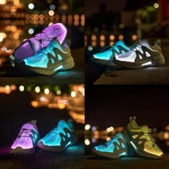 Chaussures LED PYYIQI Fibre Optic Pour Enfants Sneakers De Sport Pour Garçons Filles Chaussures De Danse Clignotantes Pour Festivals, Noël, Halloween, Fête Du Nouvel An Avec Charge USB -Rose Magasin 715ErSnx L. AC UL1500