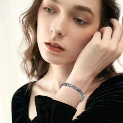 Pur 999 Sterling Argent Viking Ouvert Manchette Bracelet Pour Hommes Femmes Norse Bracelet Twist Bracelet Bijoux Cadeaux Pour Anniversaire Noël Thanksgiving -Rose Magasin 715rZlb9BL. AC UL1500