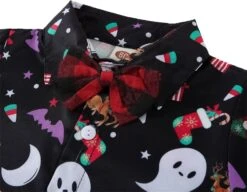 EnJoCho Mignon Infantile Vêtements Pour Noël Enfants Enfant Bébé Garçons Bande Dessinée Imprimé À Manches Longues Gentleman Chemise Plaid Pantalon -Rose Magasin 716ouoThAyL. AC UL1500