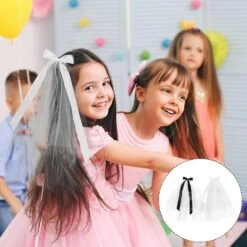 Toddmomy Pour Filles Photographie Dangle Fille Décor Élégant Avec Dentelle Entendre Halloween Bowknot Clip Grand Peigne Mariée Coiffure Accessoire Enfant Voile Noël Fête De Noël Noël -Rose Magasin 717JQNh84pL. AC SL1500