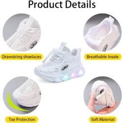 Lymeral Enfants Light Up Chaussures Led Flash Sneakers, Léger Mesh Respirant Enfants Chaussures Avec Led Pour Noël Anniversaire Enfant Show Cadeau -Rose Magasin 717PYV1MsjL. AC UL1500