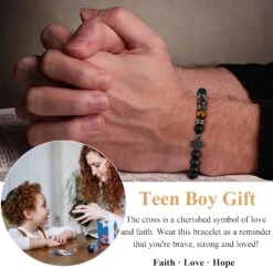 Cadeaux De Bracelet Croisé Pour Fils, Petit-fils, Papa, Mari, Parrain, Hommes - Anniversaire Graduation Retraite Noël Cadeau Chrétien Pour Adolescents Garçons Hommes 12 Cadeaux De Bracelet Croisé Pour Fils, Petit-fils, Papa, Mari, Parrain, Hommes - Anniversaire Graduation Retraite Noël Cadeau Chrétien Pour Adolescents Garçons Hommes -Rose Magasin 71ARDXiXwgL. AC UL1500