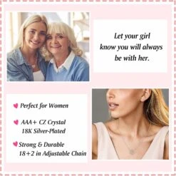 UPROMI Fille Petite-fille Collier, Double Coeur Collier, Graduation Anniversaire Retour à L'école Bijoux De Noël Cadeaux Pour Femmes Adolescentes Filles -Rose Magasin 71AmwkN6iuL. AC UL1500