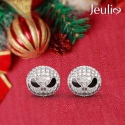 Boucles D'oreilles Jument Jute Jack Skellington Boucles D'oreilles Pour Femmes Hommes Diamant 925 Argent Sterling Punk Drop Gothique Squelette Dangle Hoop Black Piercing Boucles D'oreilles Bijoux D'Halloween Bijoux Romantiques Cadeau Pour Son Anniversaire De Noël Cadeau -Rose Magasin 71Azwxo5z5L. AC UL1001