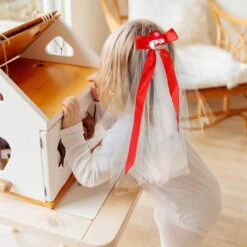 Kisangel Voiles De Noël Chapeau Court Avec Bowknot Snowman Bandeau Peigne Mini Couronne Dentelle Décor Mariée Noeud Partie Coiffe Mariage Arc-Cathédrale Noeud Bow-Knot Accessoires Fleur Voile Filles -Rose Magasin 71BAQupeJ L. AC SL1500