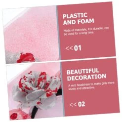 Amosfun 1Pc Halloween Headband Noël Ornements Headwear Pour Les Femmes Filles Voile Voile Fleur Voile Headband Halloween Bloody Décorations Halloween Fête Headband Plastique Cosmétique Costume Démon -Rose Magasin 71F hEvPpHL. SL1500