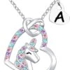 INGENT EUX Silver Unicorn Letter Premiers Colliers Pour Filles Anniversaire Noël Saint Valentin Cadeaux De Jour 1 INGENT EUX Silver Unicorn Letter Premiers Colliers Pour Filles Anniversaire Noël Saint Valentin Cadeaux De Jour -Rose Magasin 71FWDvw0RiL. AC UL1500