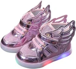 EMRELOD Enfant Filles Led Chaussures Enfants Lumière Up Sneakers Garçons Filles Clignotant Sneakers Respirant Casual Sport Chaussures De Marche Pour Enfants Noël D'anniversaire Cadeaux Mode Course Sneakers