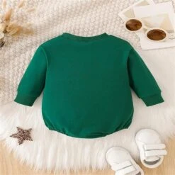 3 Mois Bébé Garçon Vêtements D'hiver Nouveau-né Infantile Bébé Unisexe Coton Imprimer Automne Noël À Manches Longues Romper Body (Vert, 6-12 Mois) -Rose Magasin 71HNdw81XkL. AC SL1500