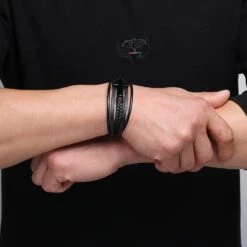 Bracelet En Cuir Pour Hommes Avec Croix De Fermoir Bracelet En Cuir Tressé Inspirant Noir Pour Hommes Garçons Bracelet En Cuir Multicouche Bracelet Bracelet De Bracelet De Noël Anniversaire De Noël Cadeaux De Saint-Valentin Pour Petit Ami Marié Frère Fils Petit-fils -Rose Magasin 71KLI2oJ0gL. AC UL1500